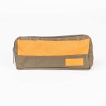 Cartuchera ARTE Twill Verde Oliva/Naranja