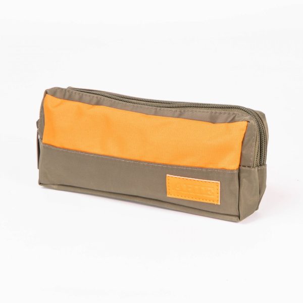 Cartuchera ARTE Twill Verde Oliva/Naranja - Imagen 3