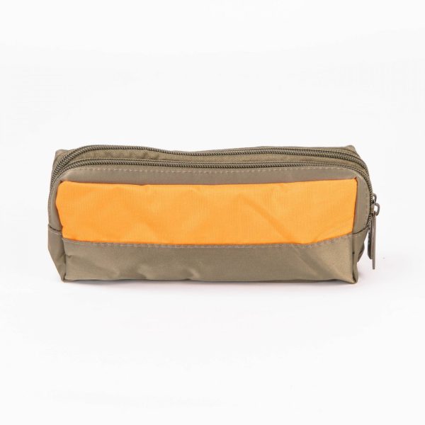 Cartuchera ARTE Twill Verde Oliva/Naranja - Imagen 4
