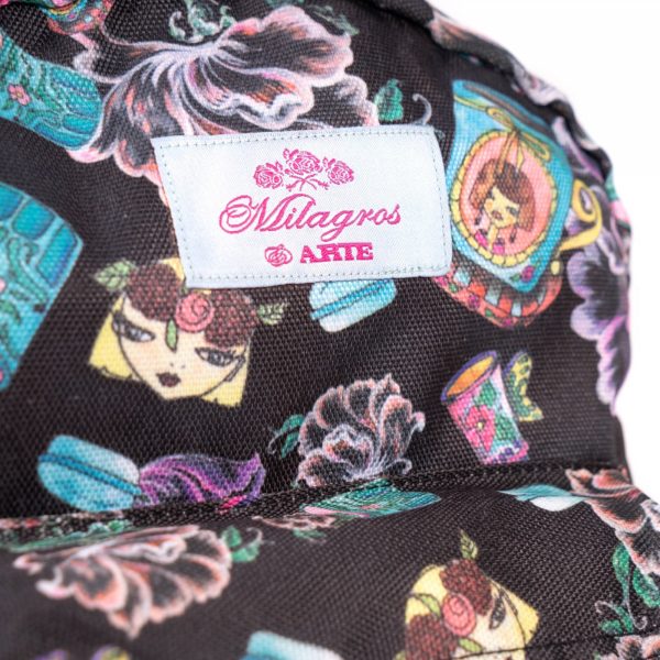Mini Mochila ARTE Milagros Black - Imagen 7